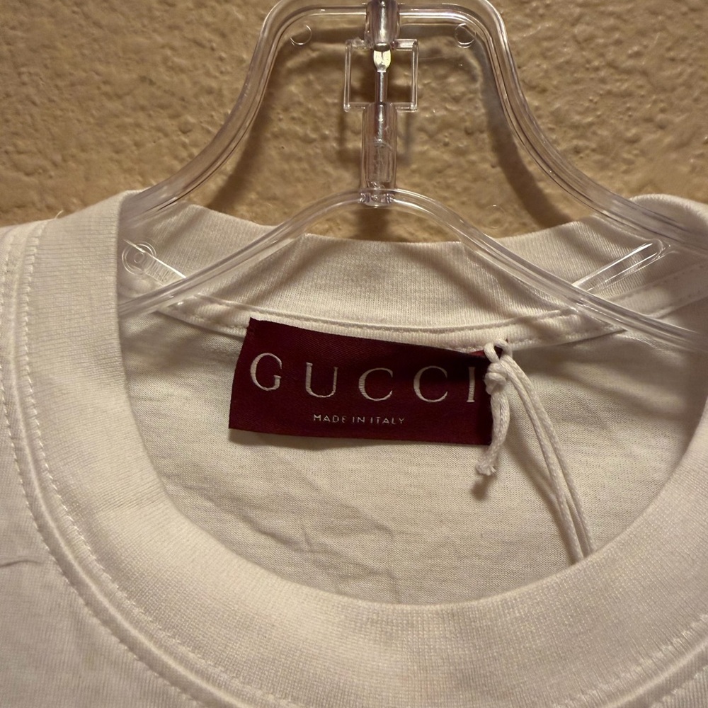 New Authentic Gucci Logo T Shirt White Size S Oversized / US L - Picture 5 of 9